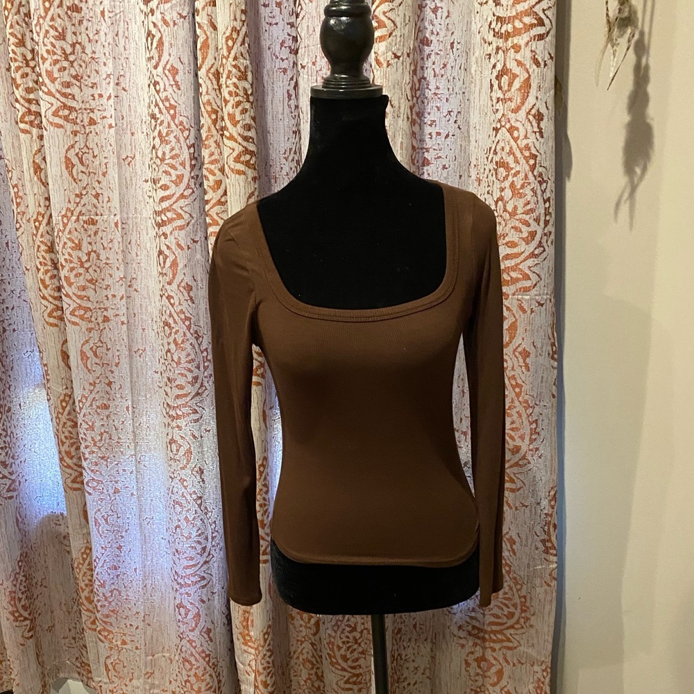 Long Sleeved Brown Shirt